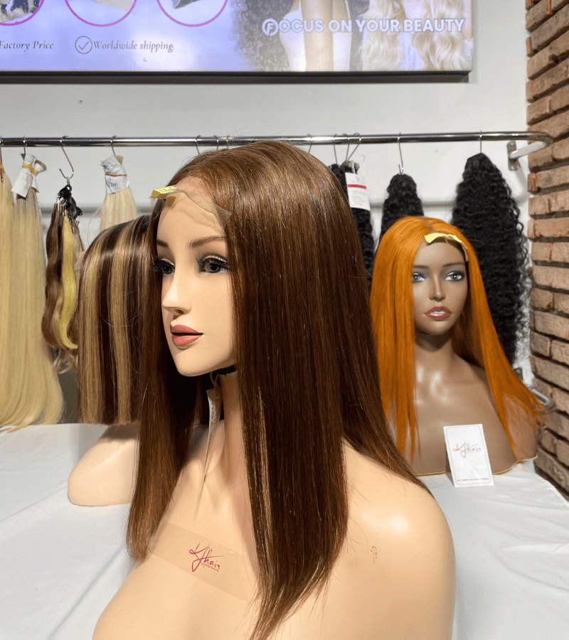 Lace Closure 4x4 inches Bone Straight KF01 Color Wig - Image 3