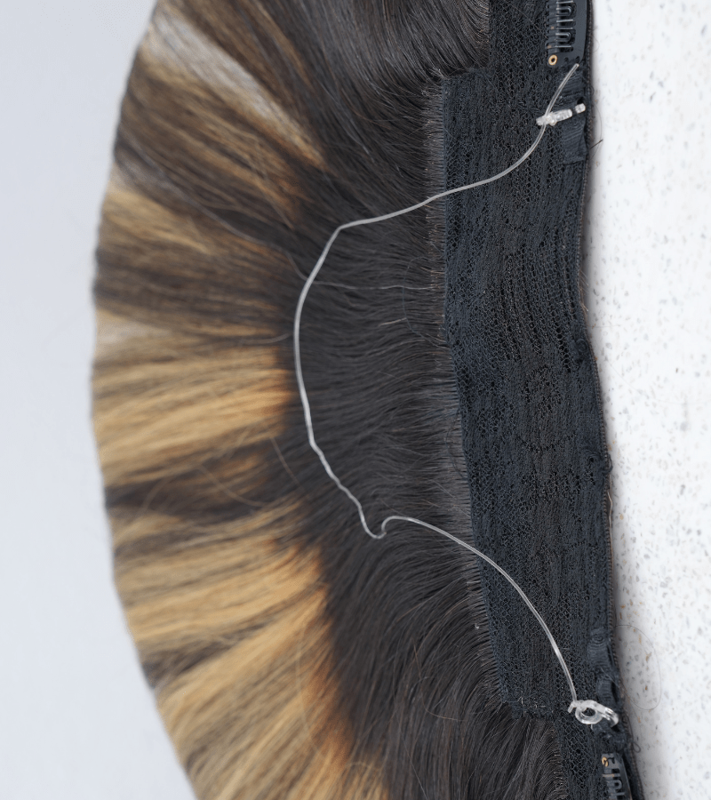Piano Color Straight Halo Hair Extensions - Image 8