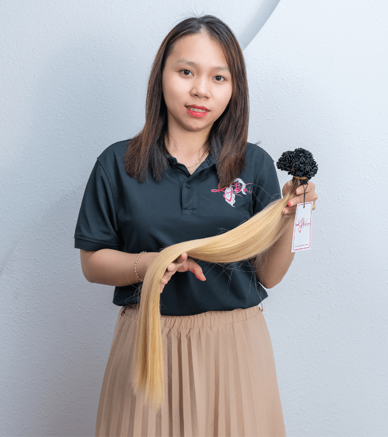 #1/613 Color Straight Flat Tip Hair Extensions - Image 3