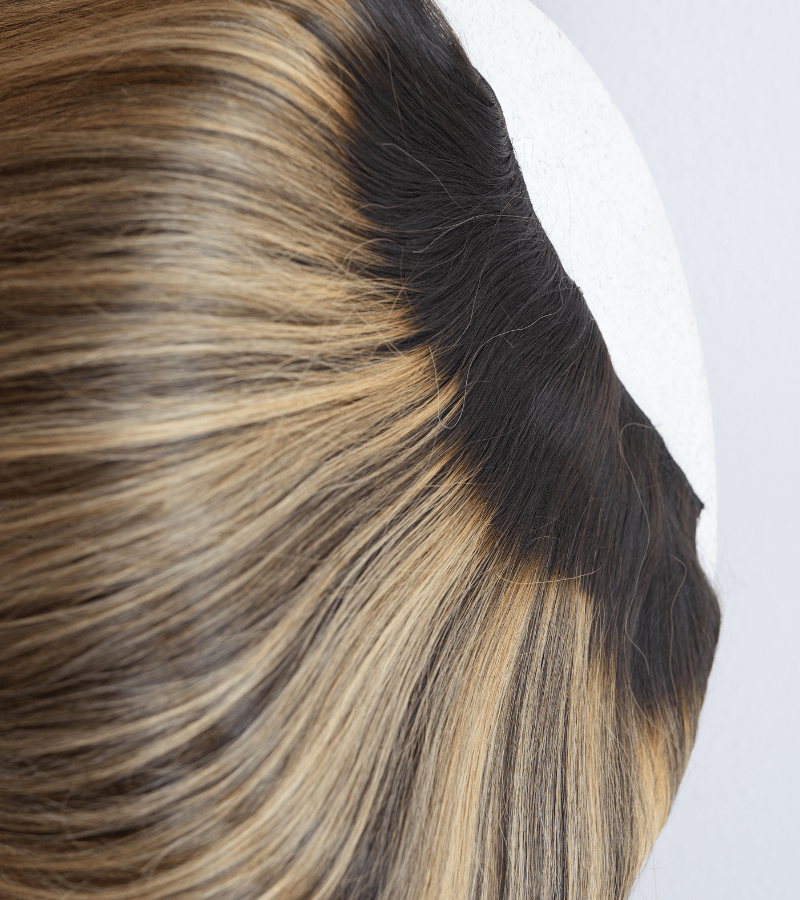 Piano Color Straight Halo Hair Extensions - Image 9