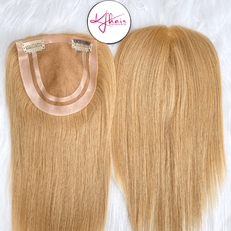5x5 Inches Mono With PU Coated #16 Color 130% density Hair Topper - Image 3