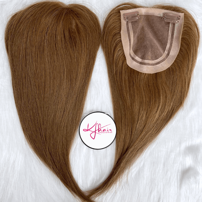 5x5 Inches Mono With PU Coated #3 Color 130% density Hair Topper - Image 5