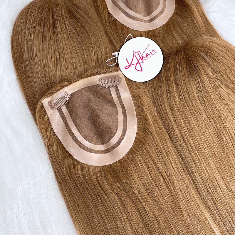 5x5 Inches Mono With PU Coated #14 Color 130% density Hair Topper - Image 3