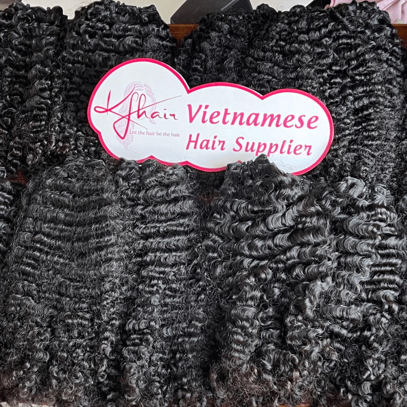 Natural Color Burmese Curly Raw Hair Weft - Image 4