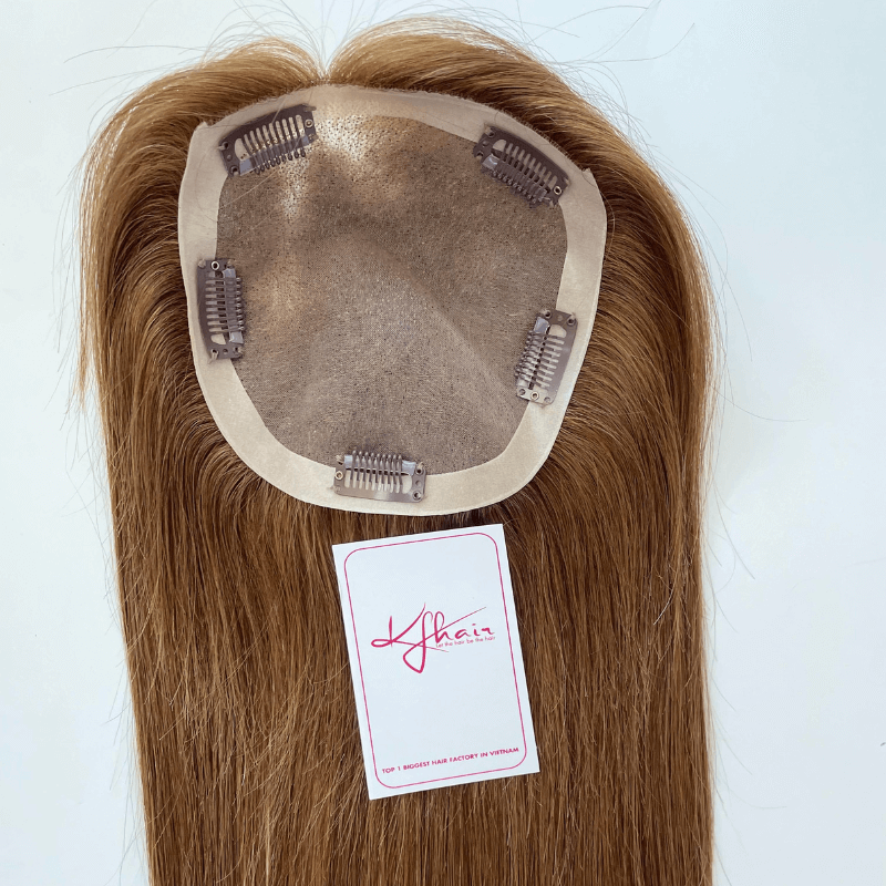 6x6 Inches Mono With PU Coated #10 Color Hair Topper - Image 3