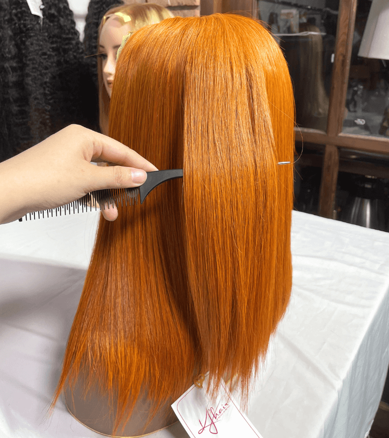 Lace Closure 4x4 inches Bone Straight KF04 Color Wig - Image 4