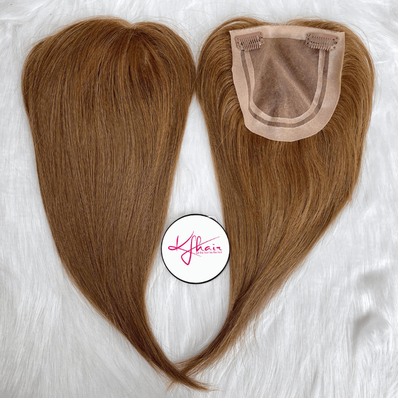 5x5 Inches Mono With PU Coated #3 Color 130% density Hair Topper - Image 4