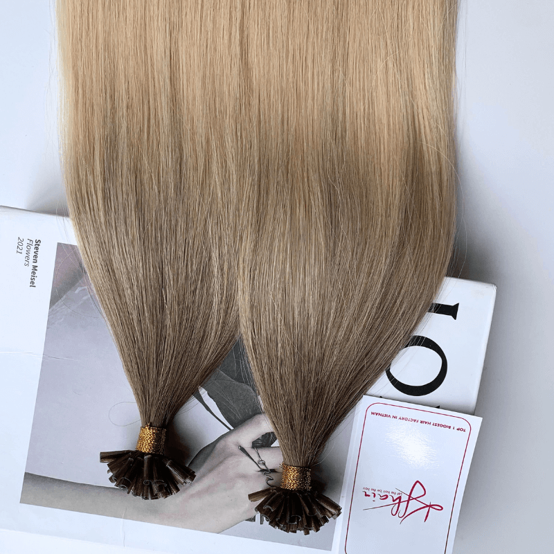 #AB Color Straight U Tip Hair Extensions - Image 7
