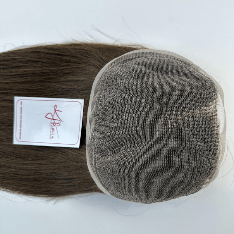 6x8 Inches HD Lace Without PU #7C color Hair Topper - Image 3