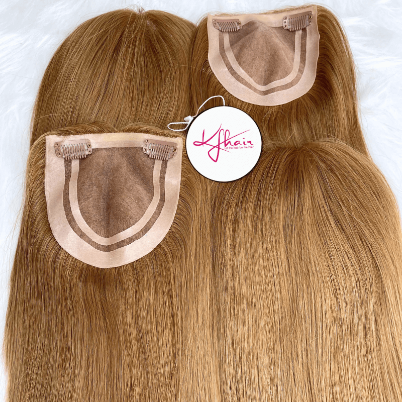 5x5 Inches Mono With PU Coated #14 Color 130% density Hair Topper - Image 5