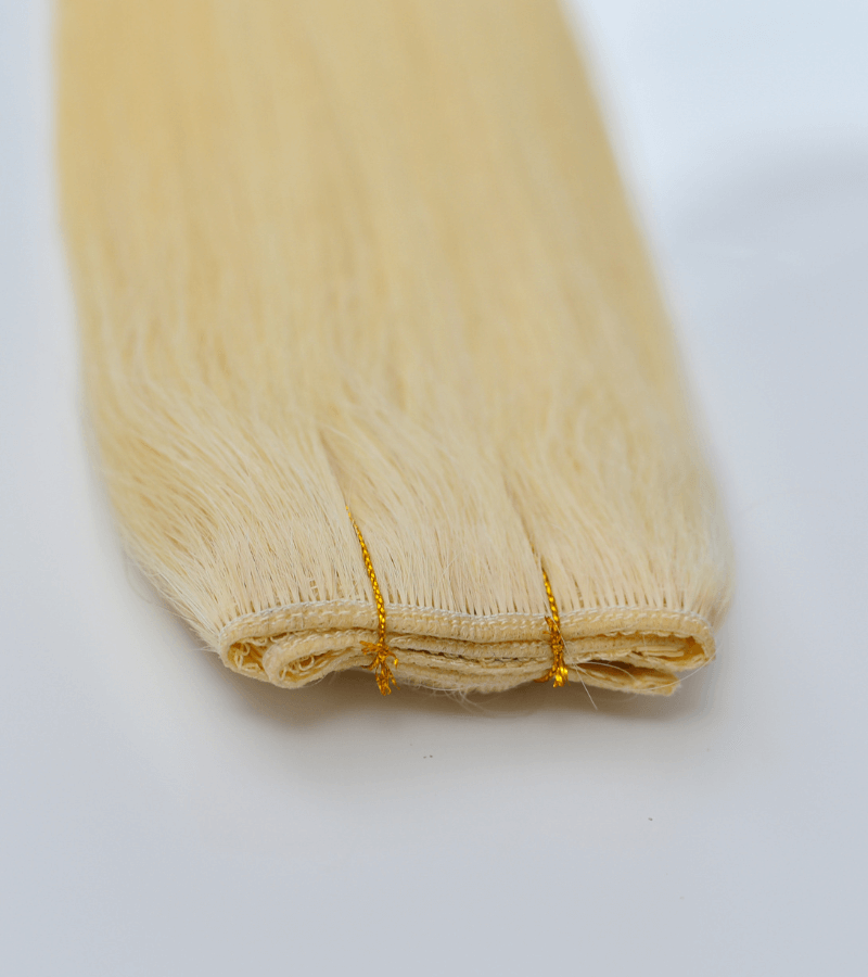 Lightest Blonde #60 Color Straight Halo Hair Extensions 16 Inch #60 100G - Image 9