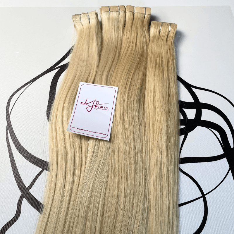 #613 Color Straight Invisible Tape In Hair Extensions - Image 4