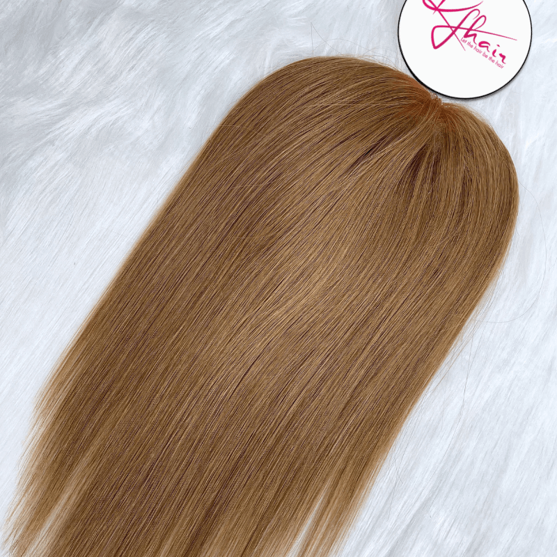 5x5 Inches Mono With PU Coated #14 Color 130% density Hair Topper - Image 7