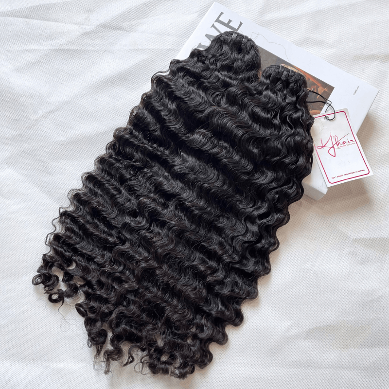 Natural Color Loose Curly Raw Hair Weft - Image 4
