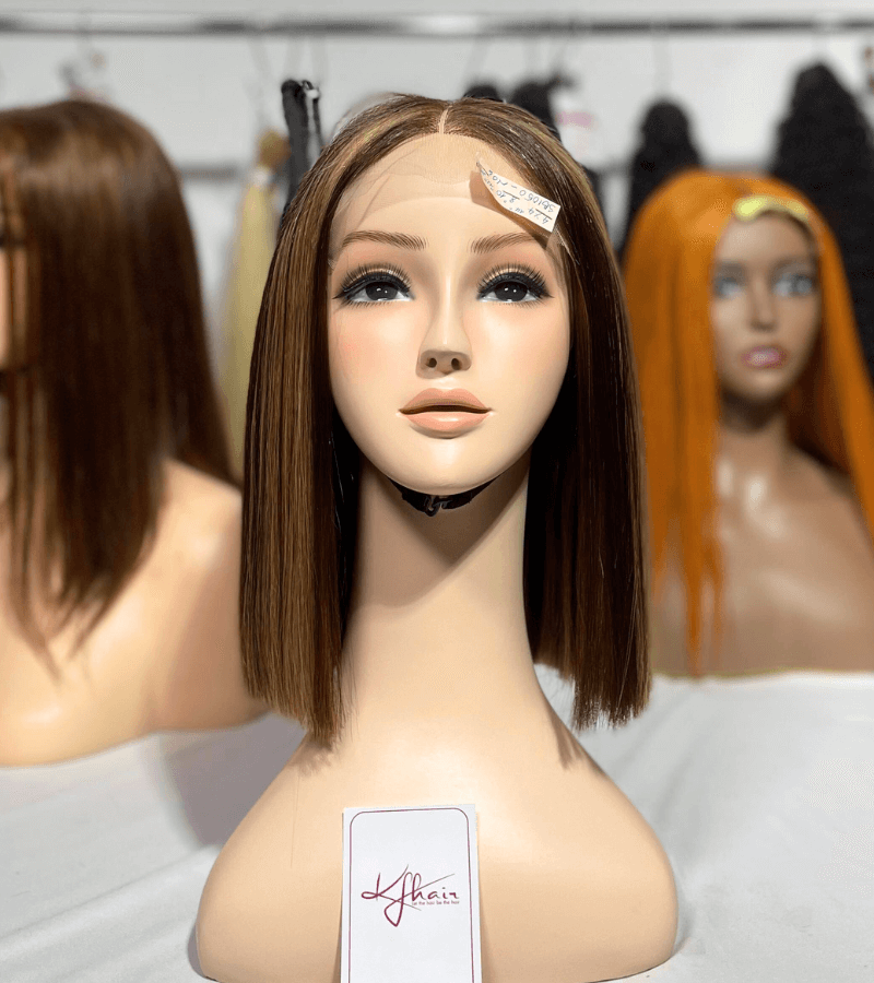 Lace Closure 4x4 inches Bone Straight KF19 Color Wig - Image 4