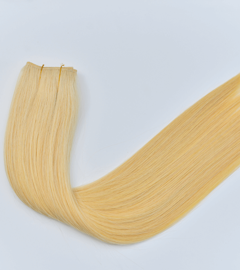 Lightest Blonde #60 Color Straight Halo Hair Extensions 16 Inch #60 100G - Image 8