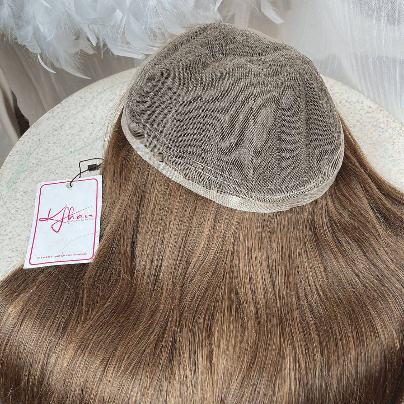 6x8 Inches HD Lace Without PU #7C color Hair Topper - Image 4