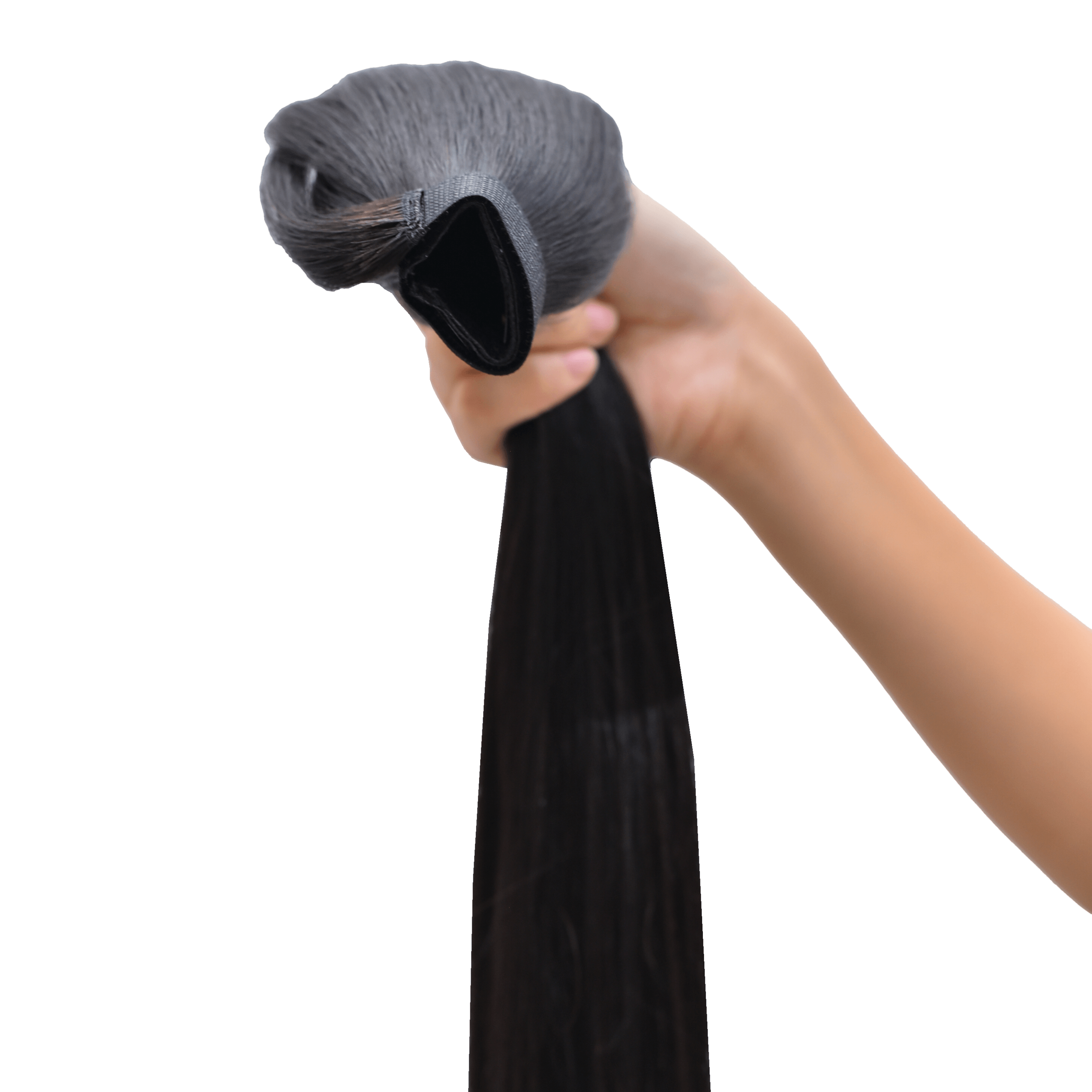 #1 Color Straight Ponytail Hair Extensions - Image 6