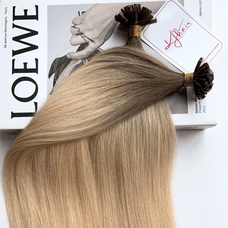 #AB Color Straight U Tip Hair Extensions - Image 5