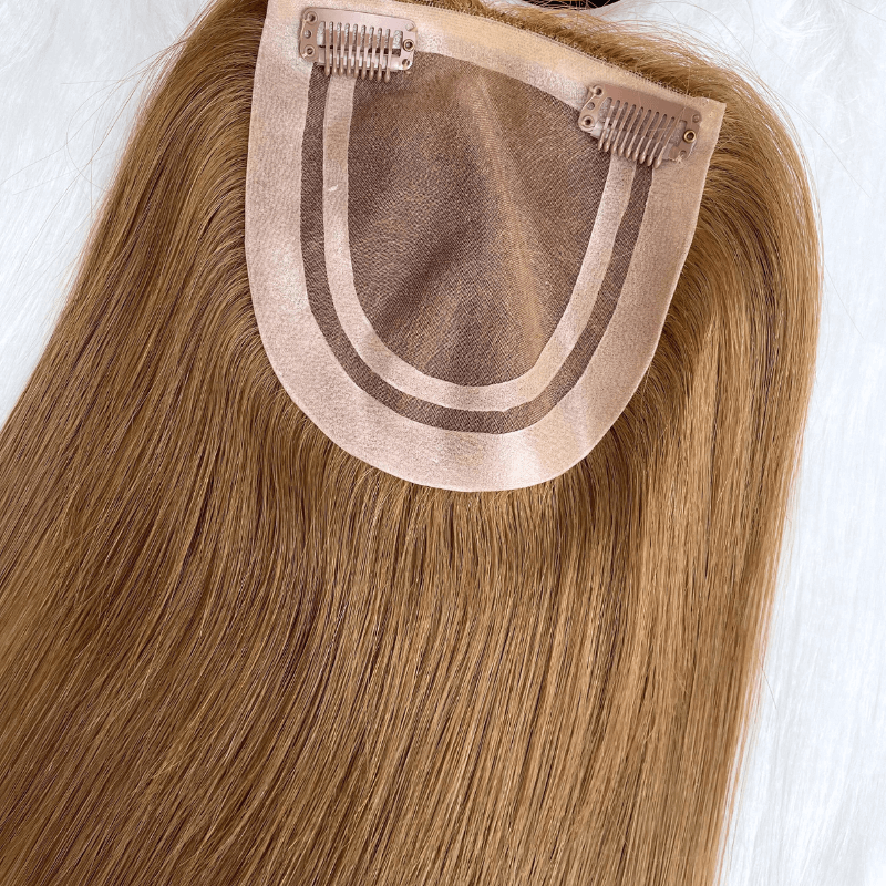 5x5 Inches Mono With PU Coated #14 Color 130% density Hair Topper - Image 6