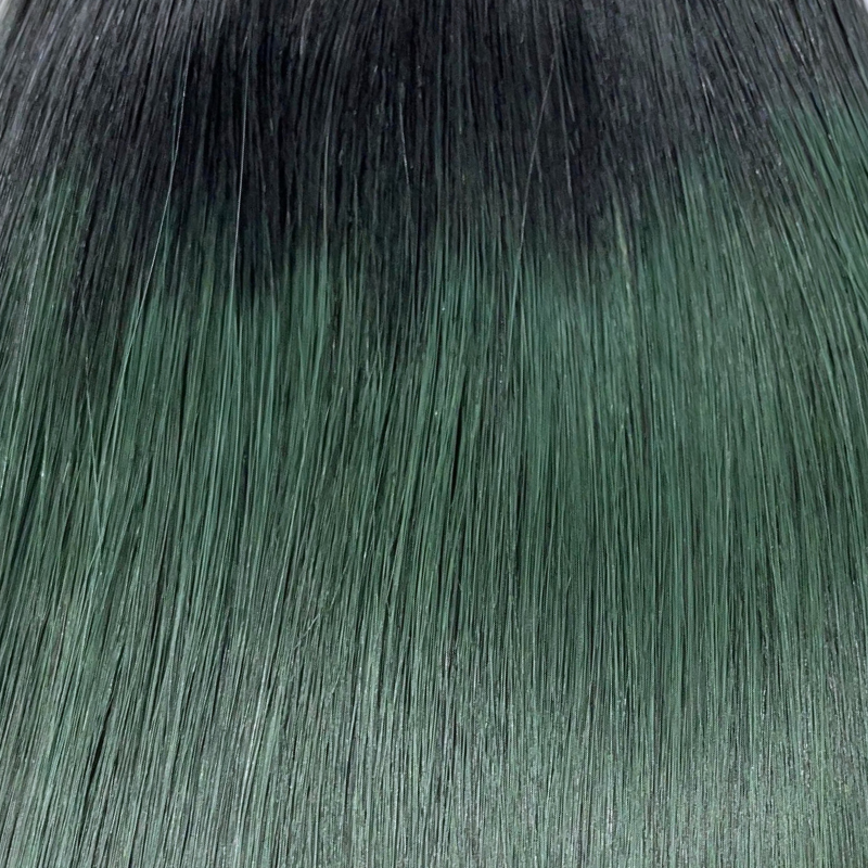 Ombre Green Color Bone Straight Remy Human Hair Weft KF21 - Image 7