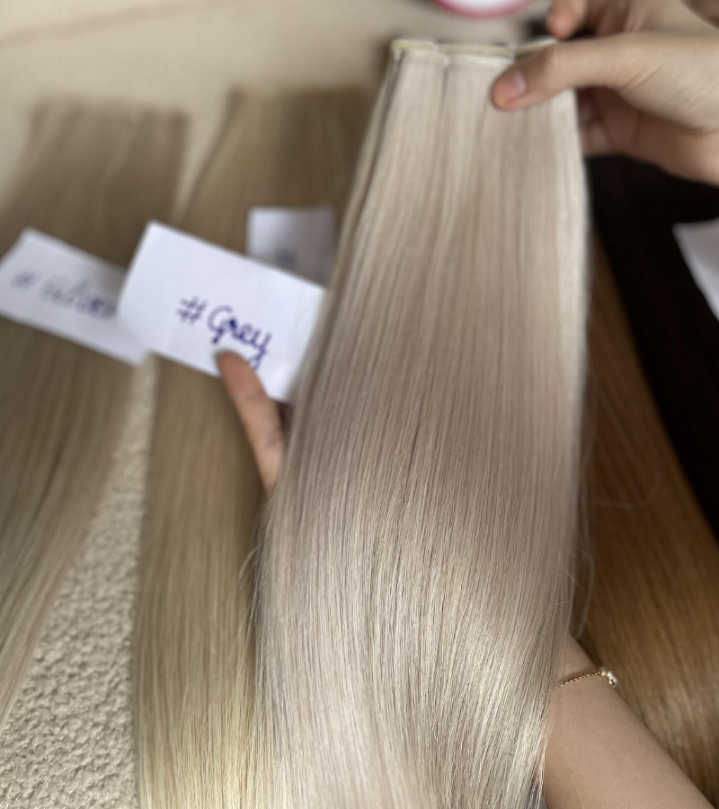 Grey Color Genius Weft Hair - Image 3