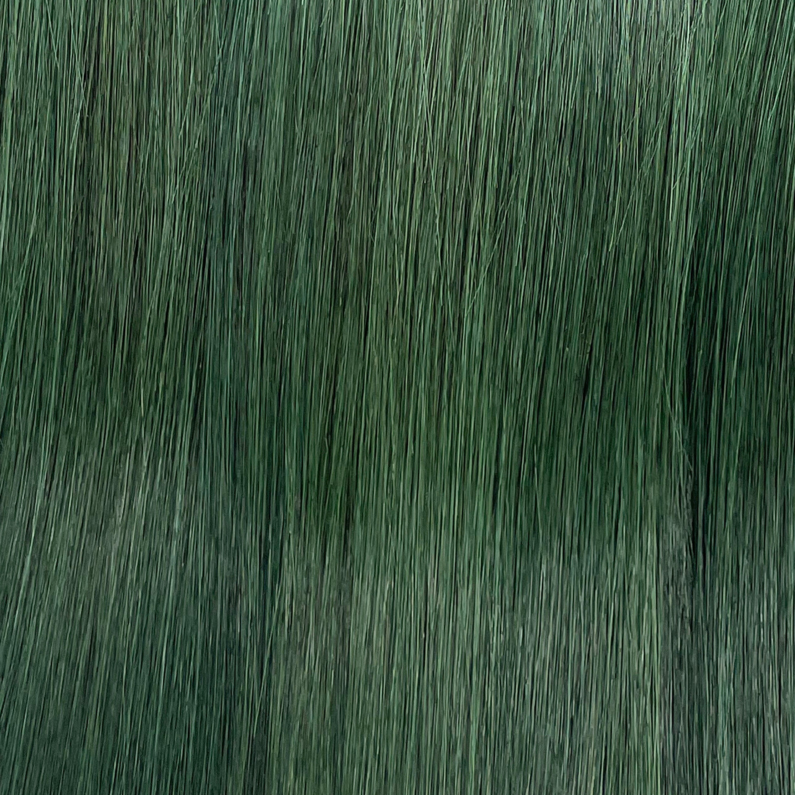 Green Color Bone Straight Remy Human Hair Weft KF10 - Image 8
