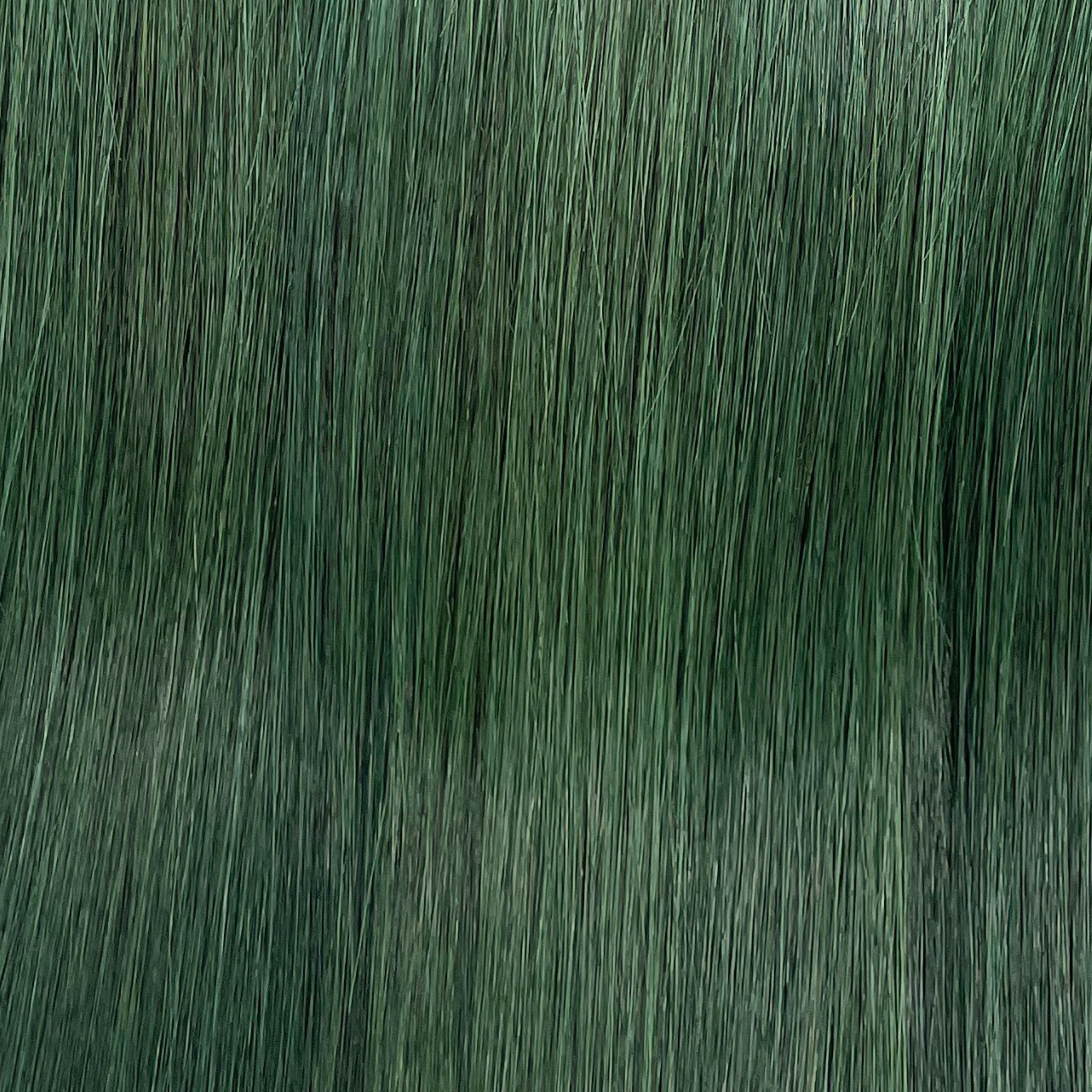 Green Color Bone Straight Remy Human Hair Weft KF10 - Image 8