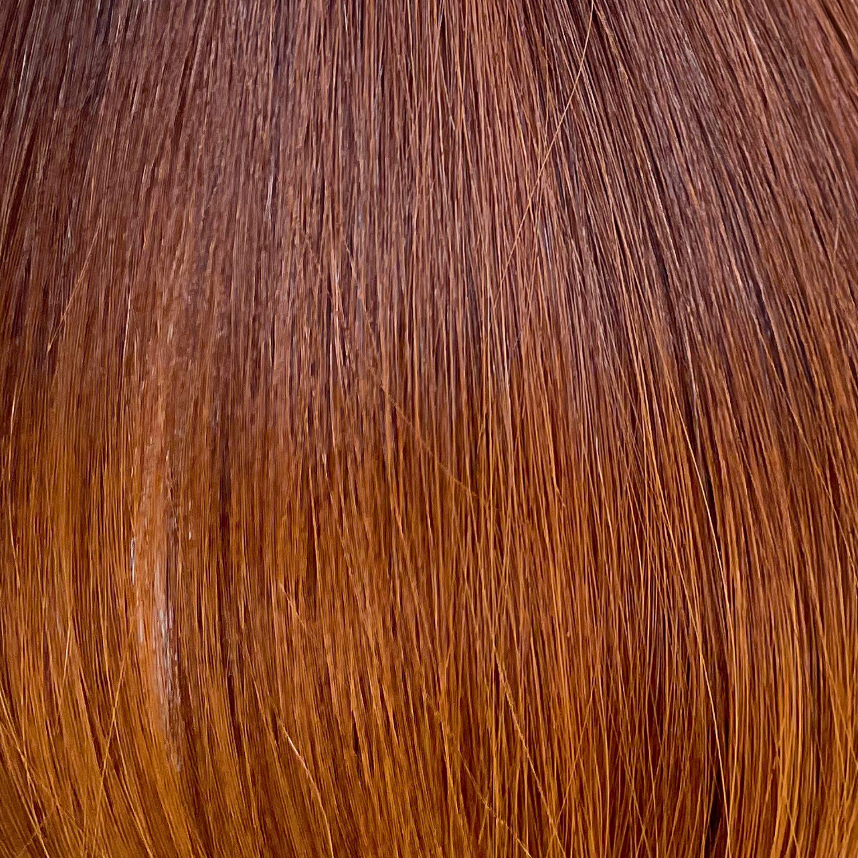 Ombre 3 Tone Brown Orange Color Bone Straight Remy Human Hair Weft KF17 - Image 8