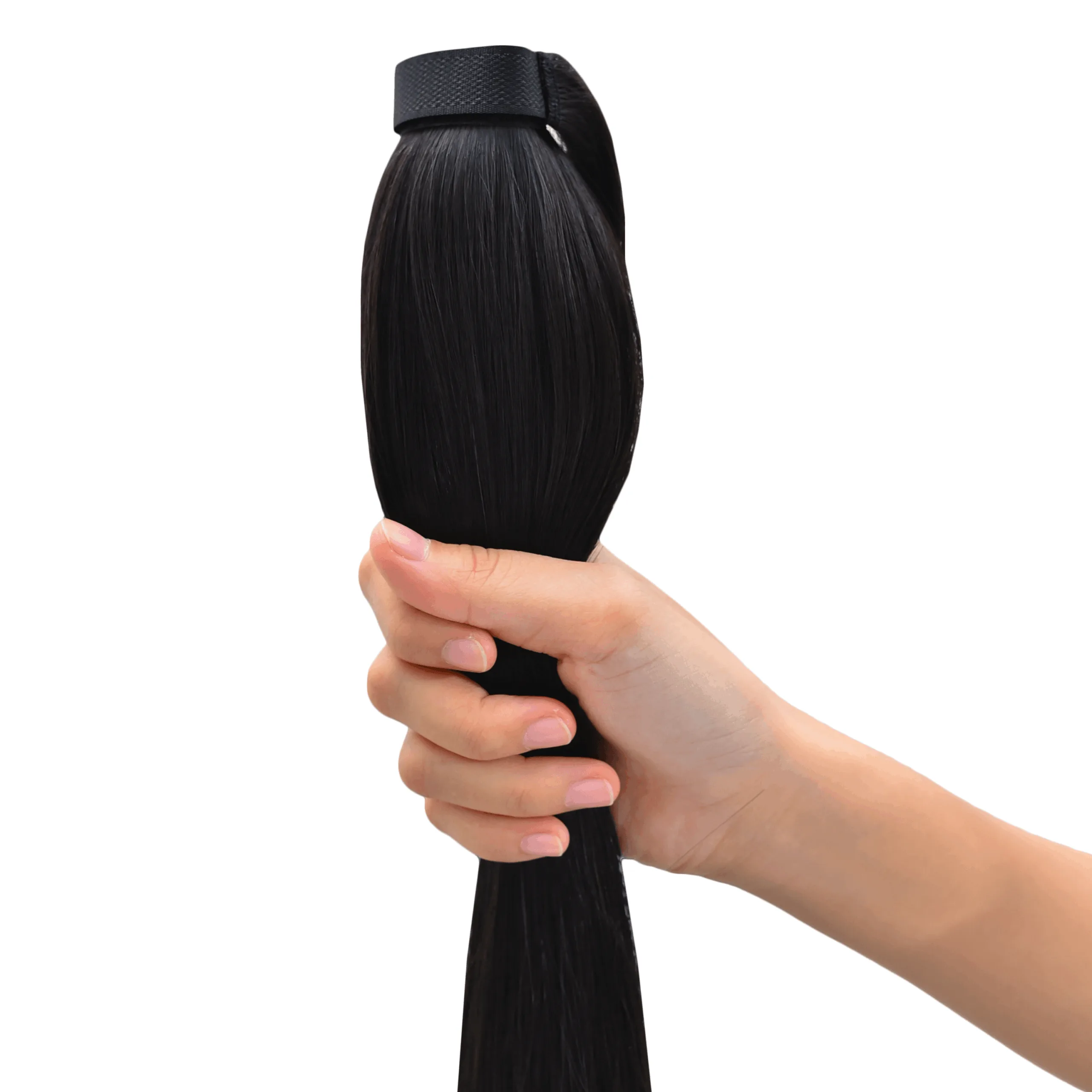 #1 Color Straight Ponytail Hair Extensions - Image 7