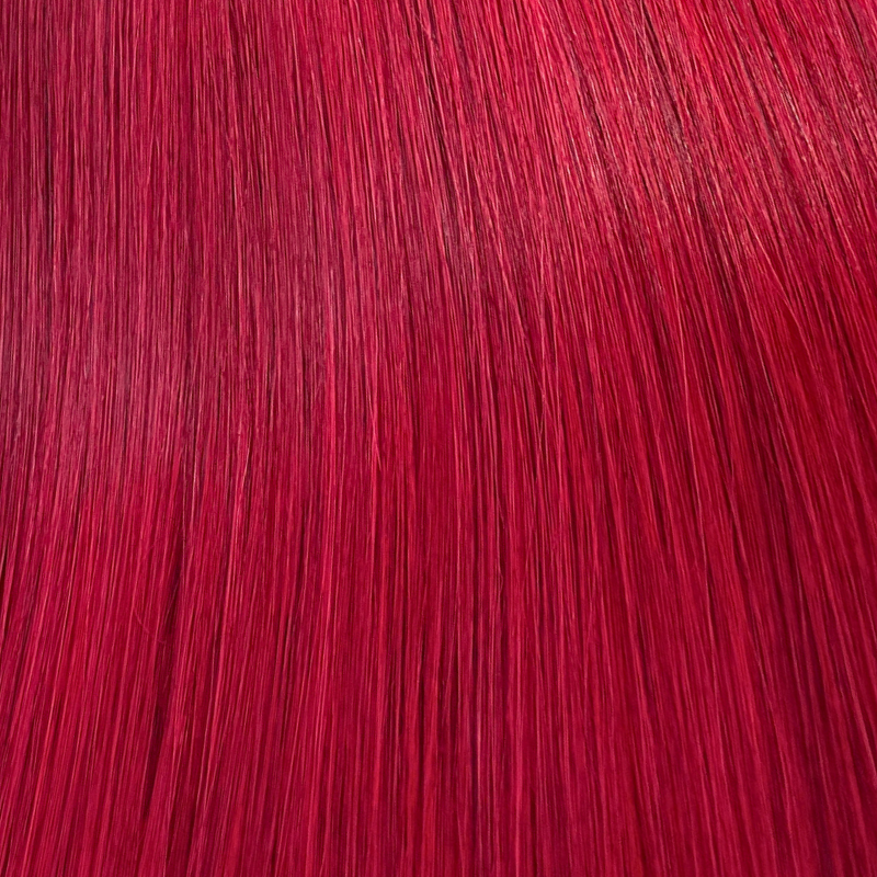 Red Color Bone Straight Remy Human Hair Weft KF08 - Image 8