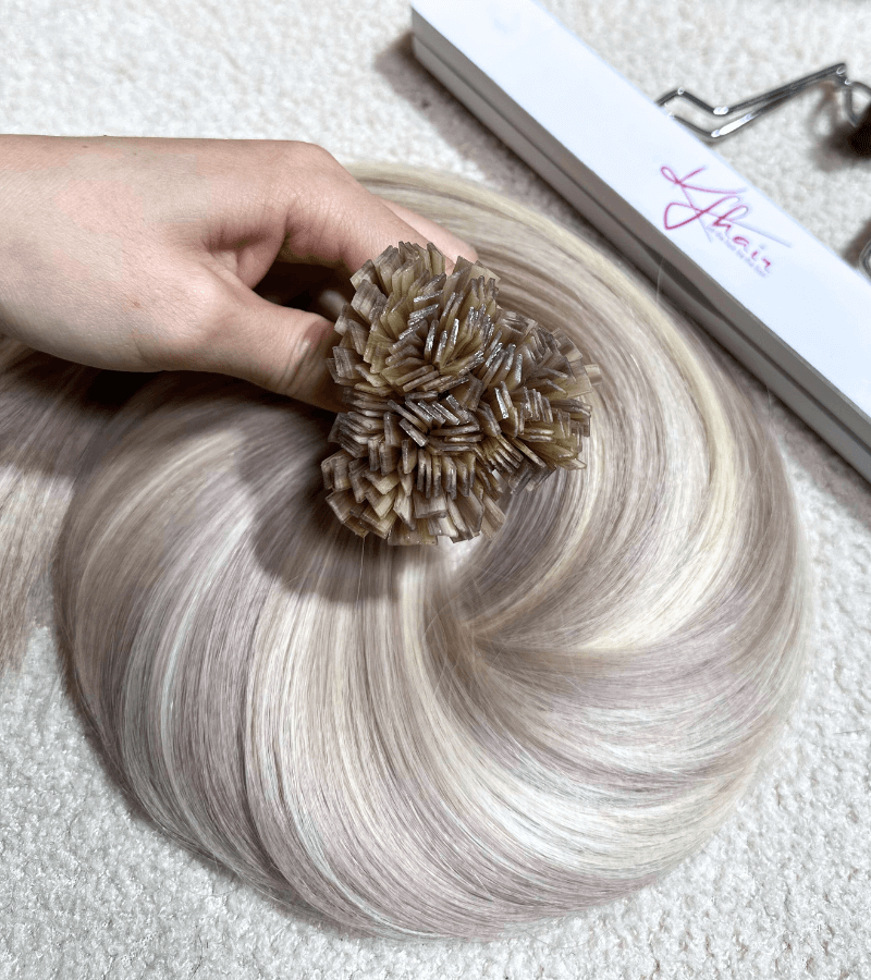 Viking Blonde Color Super Double Straight Flat Tip Hair Extensions - Image 3