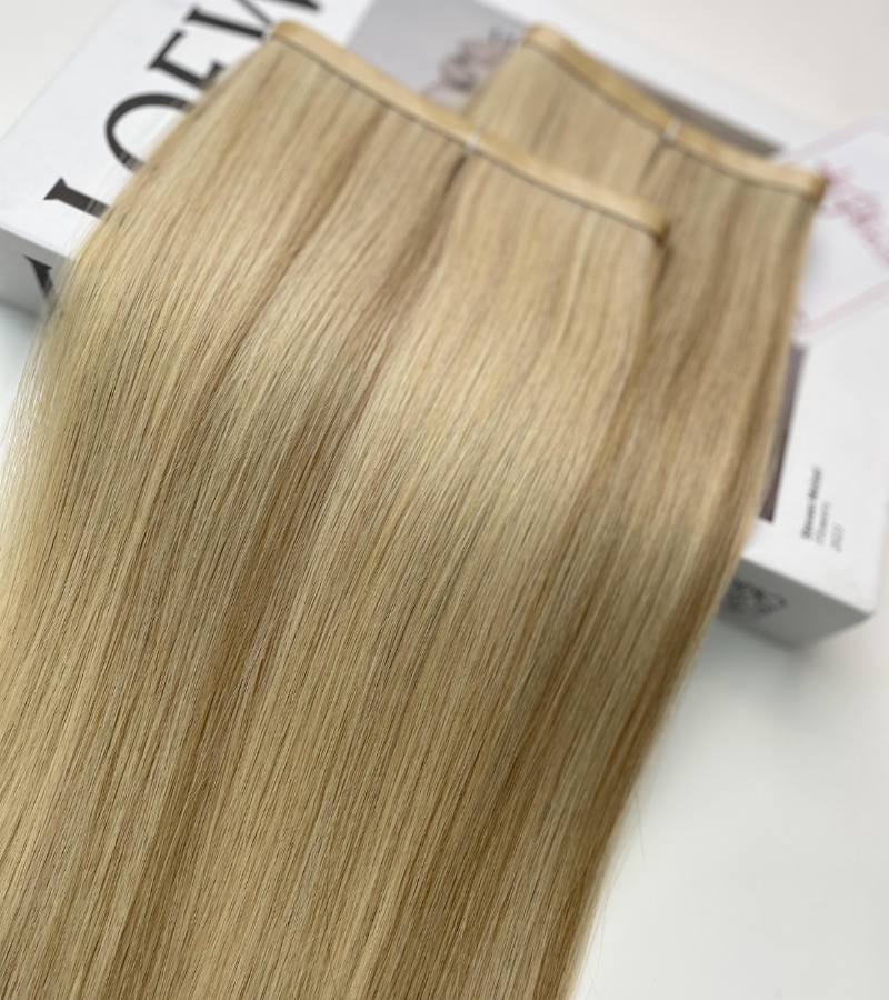 Viking Blond Color Straight Long Tape In Hair Extensions - Image 4
