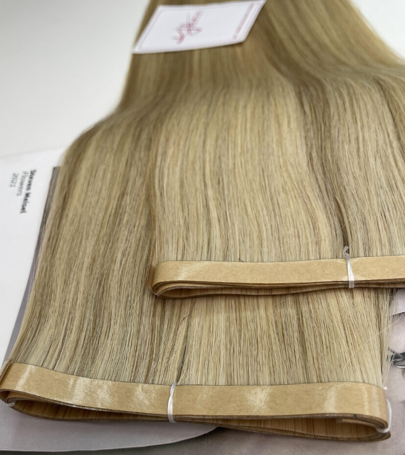 Viking Blond Color Straight Long Tape In Hair Extensions - Image 7